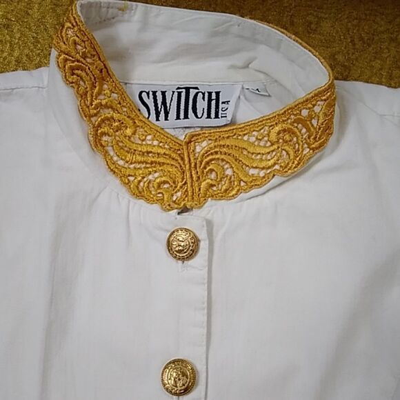 Vintage Set 2 Pc Switch USA Blouses Size M Short Size 5 - Picture 3 of 14